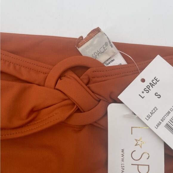 L*SPACE Bikini Bottom Lana Size Small NWT Twist High Waisted Beach Resort NWT - Picture 8 of 13